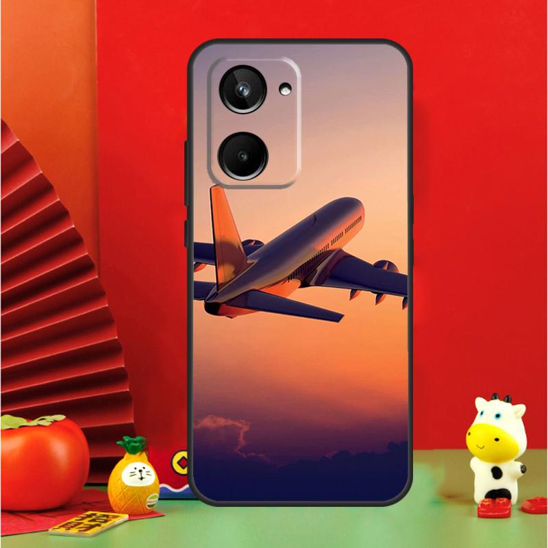 Airplane Plane Aircraft For Realme GT6 GT7 15 Pro 10 11 12 13 14 Pro Plus C65 C67 C63 C61 C55 C51 C53 C35 C75 Case