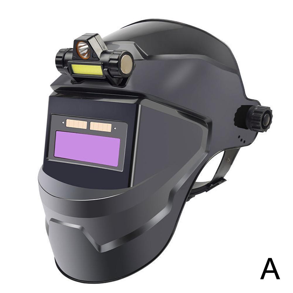 True Color Welding Helmet Automatic Dimming Welding Mask Large View Auto Darkening Facemask for Arc Welder Grinding Cutting Tool