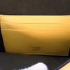 Fendi 8BS039 Shoulder Bag Yellow Leather Women