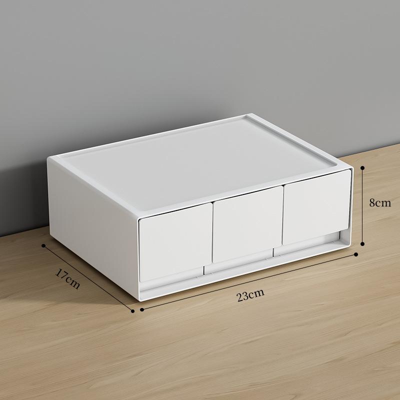 Cosmetic Drawer Organizer Box Can Be Freely Combined with Multiple Layers That Can Be Stacked