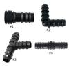 8Pcs Drip Irrigation Straight Fittings Barbed Locking Butt Joint Connectors 16mm Drip Tape Tubing Sprinkler Systems