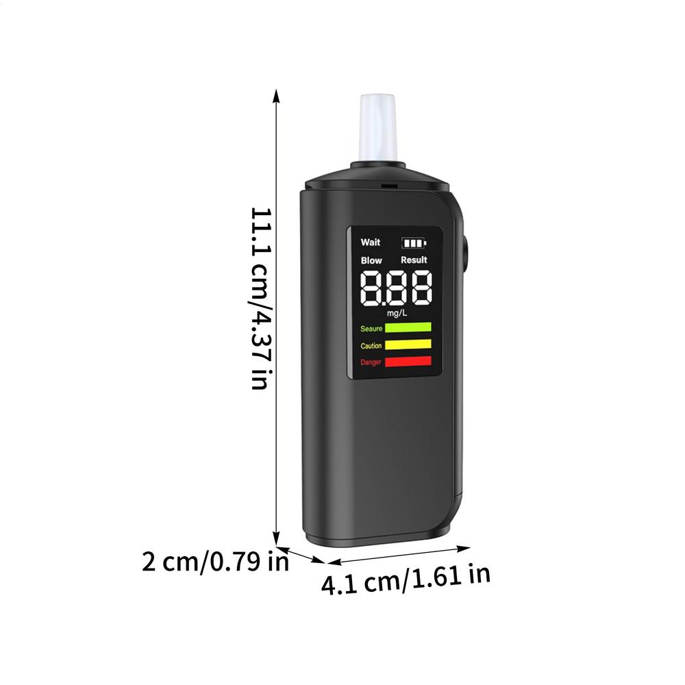 

Alcohol Tester LED Display High-definition Breathalyzer To Test Alcohol for Men Women Father Husband Gathering Party Business