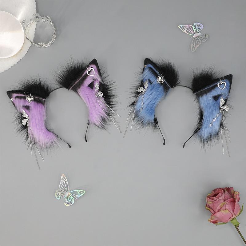 Plush animal ear pendant headgear exotic hair accessories cosplay comic show props accessories headband
