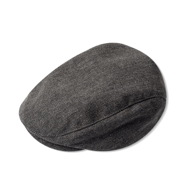 

Newborn Solid Herringbone Flat Berets Baby Boys Elastic Hats Cotton Cute Dress Accessories Fashion Kids Caps Daily Casual Cap 46cm(18.1in) сірий