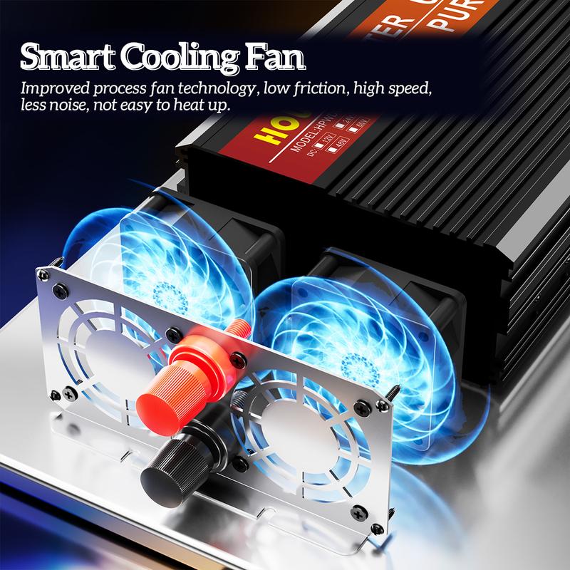 Pure Sine Wave Inverter 12V 24V DC To AC 110V 120V 4000W 5000W 3000W Voltage Converter Portable Car Converter Solar LED Inverter