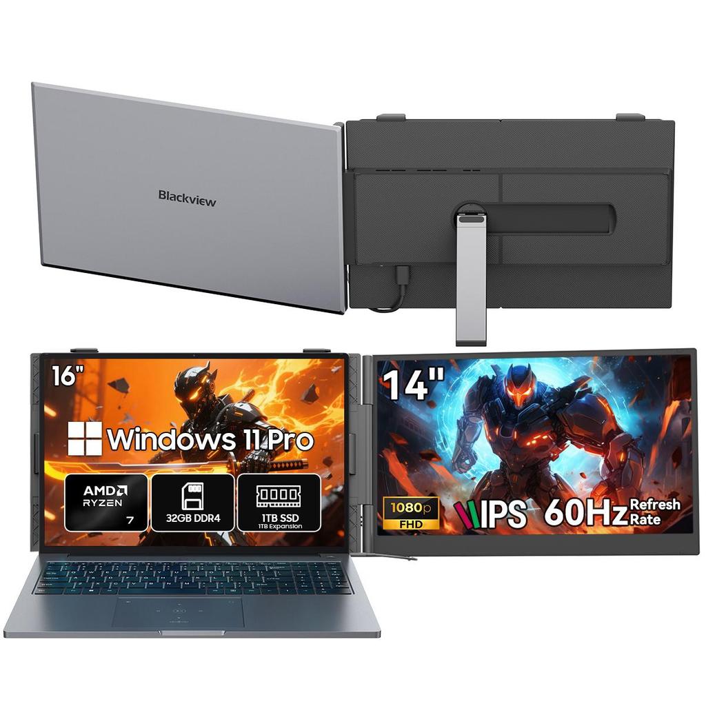 Blackview GamiBook 8 Laptop 16 Inch 16/32GB 512GB/1TB AMD Ryzen™ 7 7735HS 8 Cores16 Threads Windows11 Pro Notebook