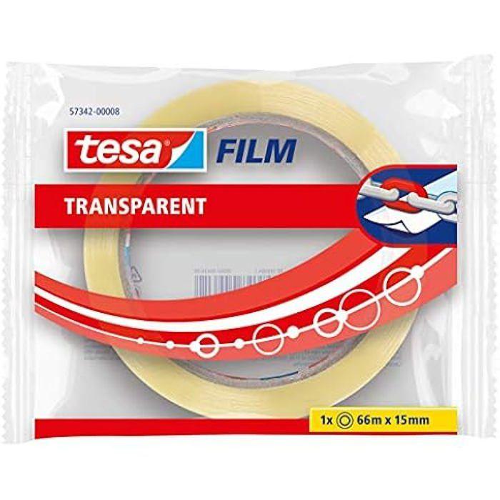 Tape - Tesa - Transparent - 66M x 15MM - Utmerket heft - Polypropylen