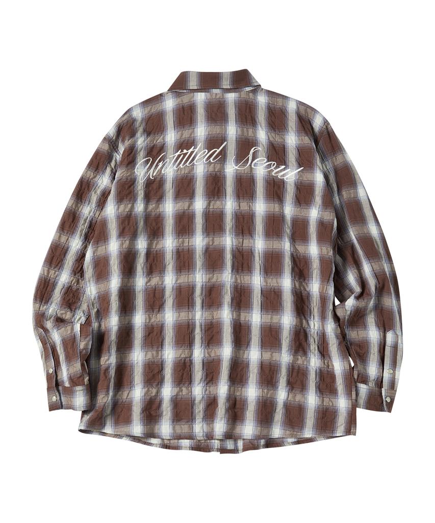 Eontaiteulseoul Untitled Check Shirt Brown
