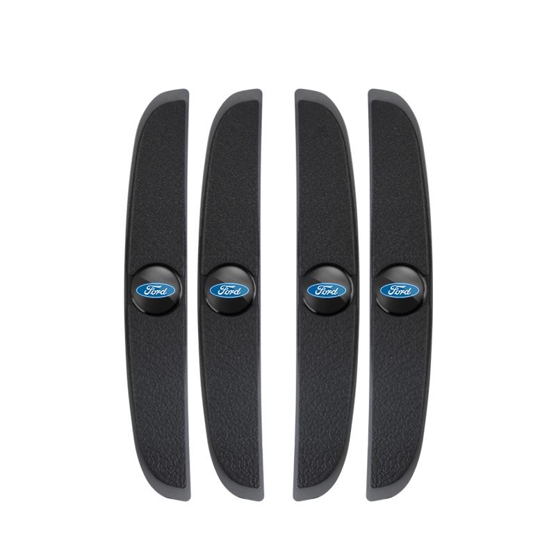 4Pcs Car Door Rearview Mirror Protector Stickers Rubber Anti-Collision For Ford ST Line Focus Mustang Fiesta Puma Ranger Kuga IL8