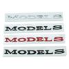 3D ABS Tesla Model 3 XSY DUAL MOTOR Spacex Logo Auto Buchstabe Heckklappe Kofferraum Aufkleber Emblem Abzeichen Aufkleber Aufkleber