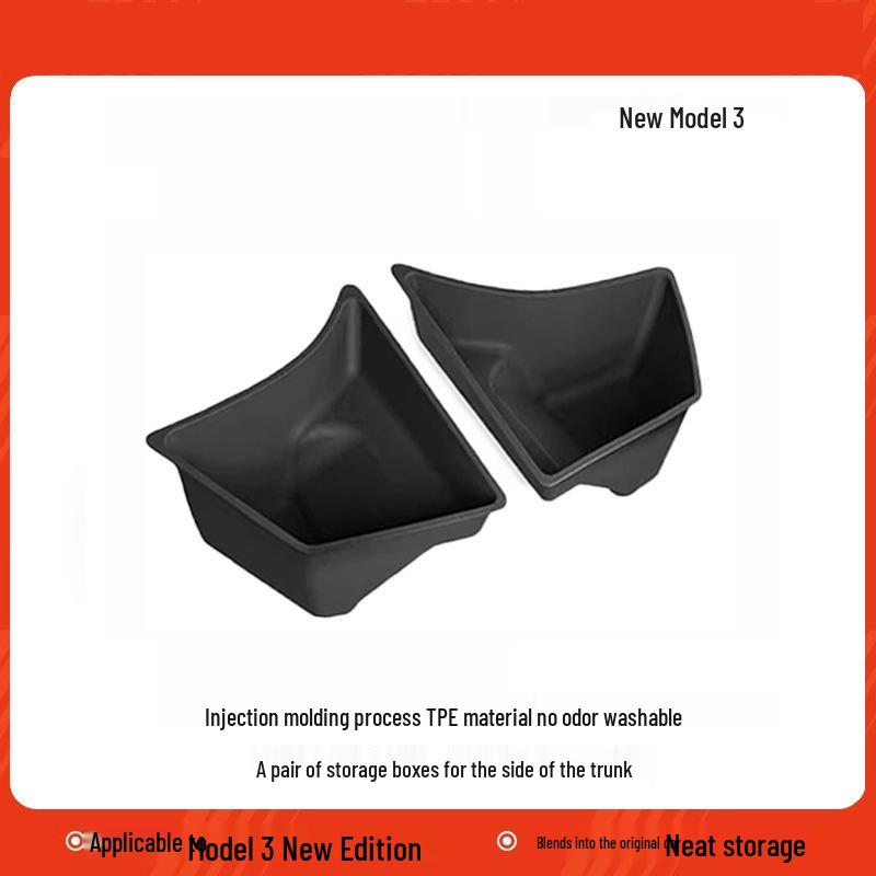 Tesla Model 3/Y Trunk Side Storage Box Organizers