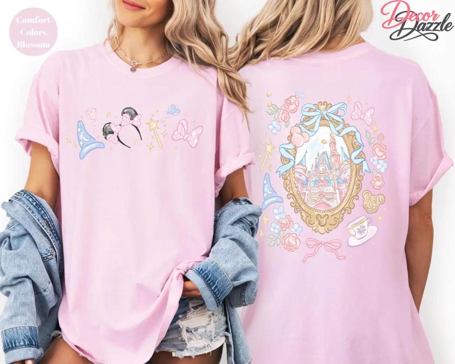 Coquette Bow Disney Castle Shirt, Disney Trip Tee, Magical Castle Shirt, Disneyworld Shirt, Disney Vacation Shirt, Girls Trip Shirt XL