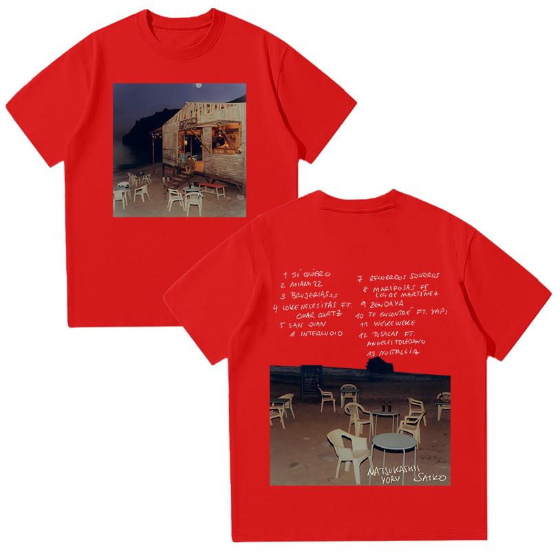 

Saiko Natsukashii Yoru T Shirt Rapper SAIKO Album Merch Tee Fashion Hip Hop Oversized Short Sleeve T-shirt Unisex Cotton Y2K Top 4XL
