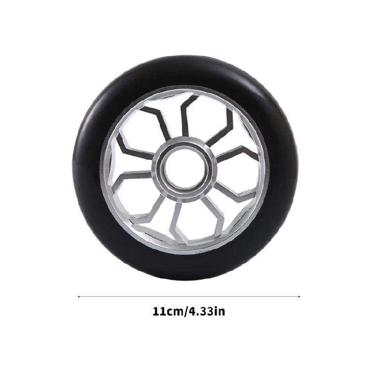 2lots Durability Skating Wheel Fashion Flashing Wheel Silents Flashing Wheel Kids' Scooters Replacement