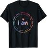 Tie Dye Ich bin Inspiration Christlich Religiös Bibelverse T-Shirt