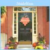 Festive Fall Maple Leaf Wooden Door Sign Beautiful Rustic Decor For Thanksgiving Holiday