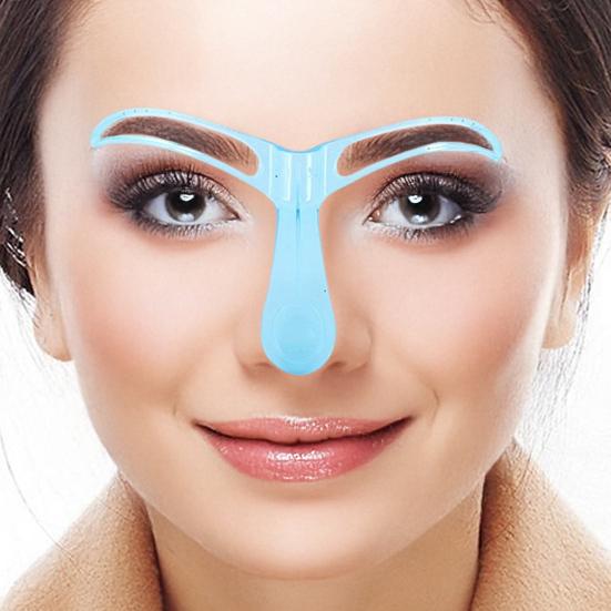 1/2/4/6Pcs Eyebrow Stencil Hollow Eyebrow Template With Handle Brow Mapping Guide Auxiliary
