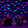 Bat Pattern Fluorescent Tinsel Curtain 1x2M Wall Hanging Bat Pendants  Photo Background