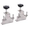 2PCS Universal Cabinet Clamp Stainless Steel Anti Slip Drawer Front Installation Clamps for Accurate Positioning