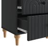 Nightstand Black 43 x 34.5 x 48 cm Particleboard