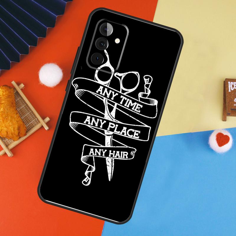 Hairdresser Barber Scissors Case For Samsung Galaxy A56 A36 A16 A06 A13 A33 A53 A52 A32 A12 A54 A34 A14 A15 A35 A55 A17