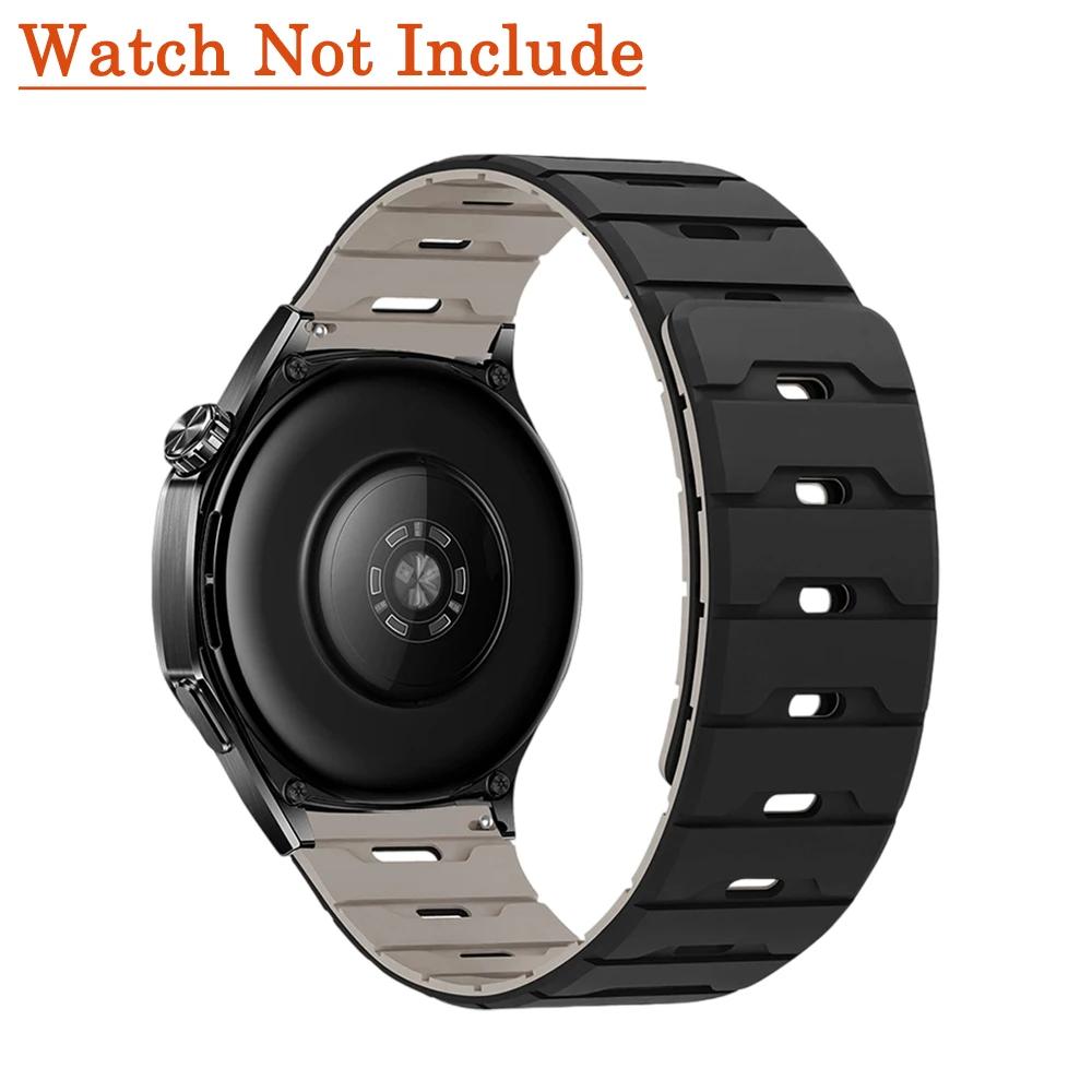 18mm 20mm 22mm Silicone Strap for Huawei Watch GT5/4 6pro For Garmin Forerunner Magnetic Band for Samsung Galaxy Watch 7 6 5 4