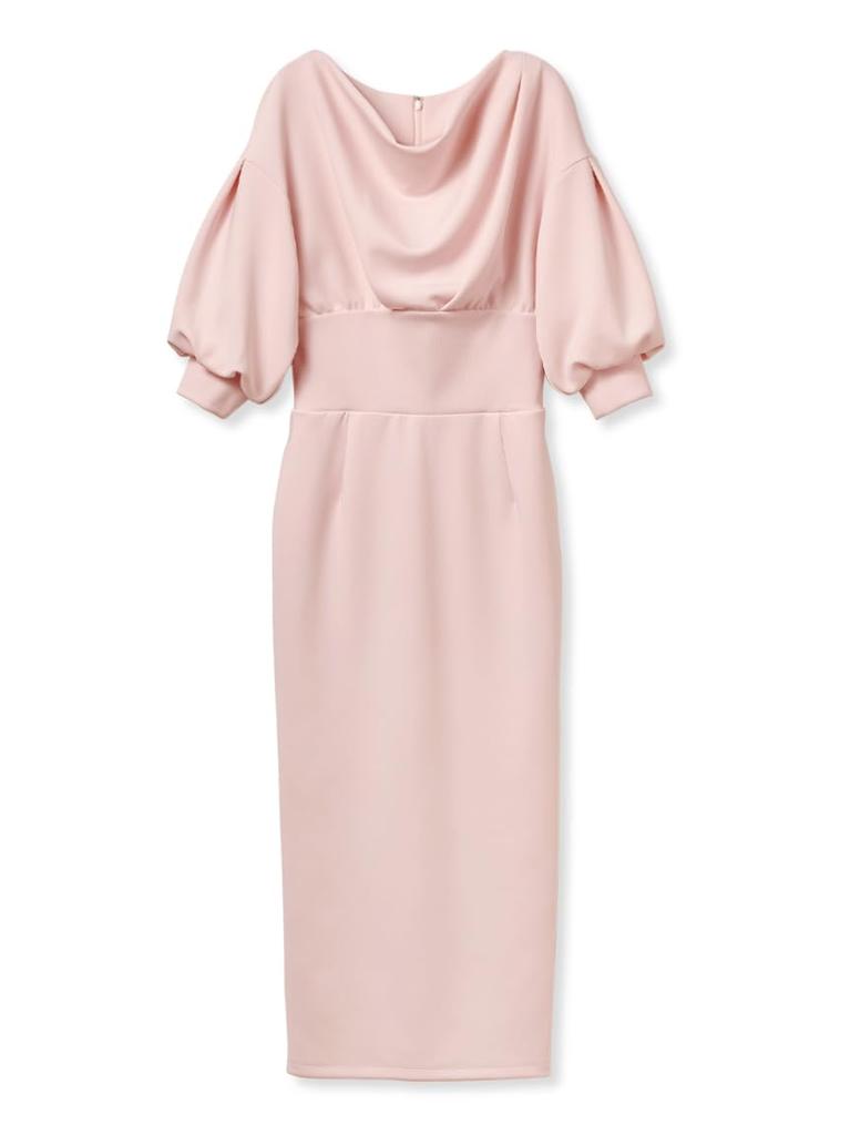 Draped Tight Cut Dress CWCO251122LPNK38
