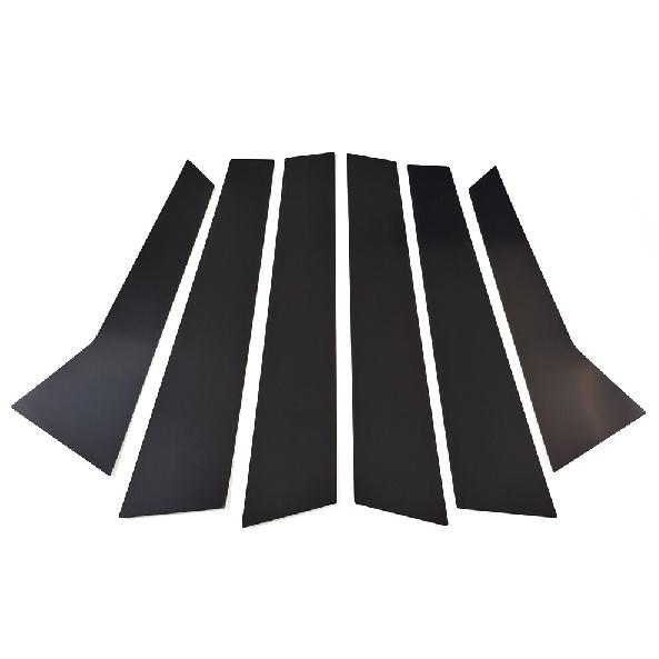 6PC For Porsche Macan 2014-23 Door Pillar Posts Mirror Plate Moulding Cover Trim