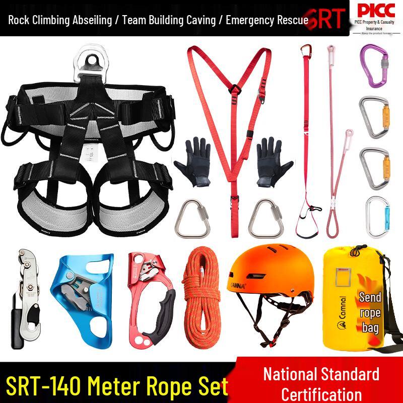 Kanle Outdoor Rock Climbing & Rappelling Safety Rope Set
