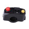 78" Motorcycle Handlebar Mount Switches with Horn Turn Signal High Low Beam Control Black