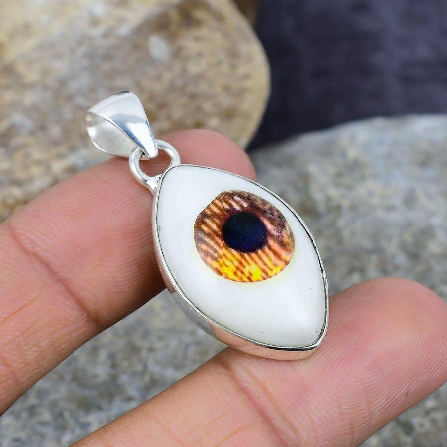 

Белый сглаз драгоценный камень ручной работы стерлингового серебра 925 ювелирные изделия изысканный кулон