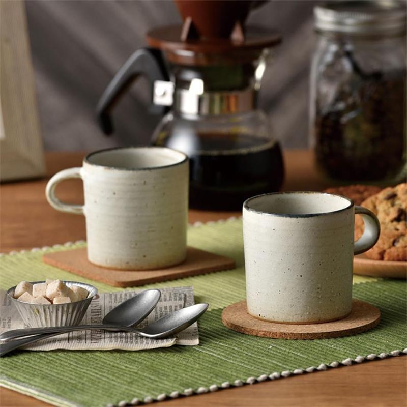 4/8/12pcs Cork Coasters for Drinks Teacup Coffee Cup Round Absorbent Coasters Cold Hot Beverages Drink Coaster for Bar Kitchen