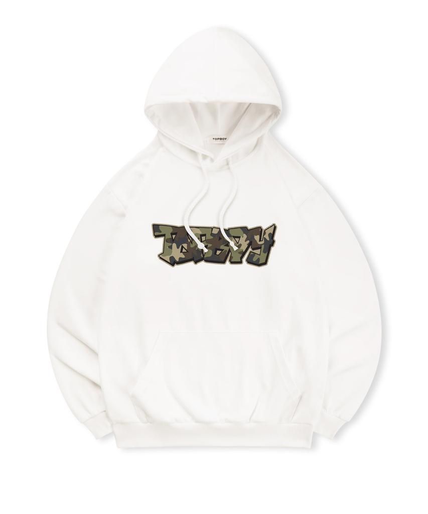 [Non-Fleece Or Fleece] Camo Vibe Print Hooded Sweatshirt (Type B)