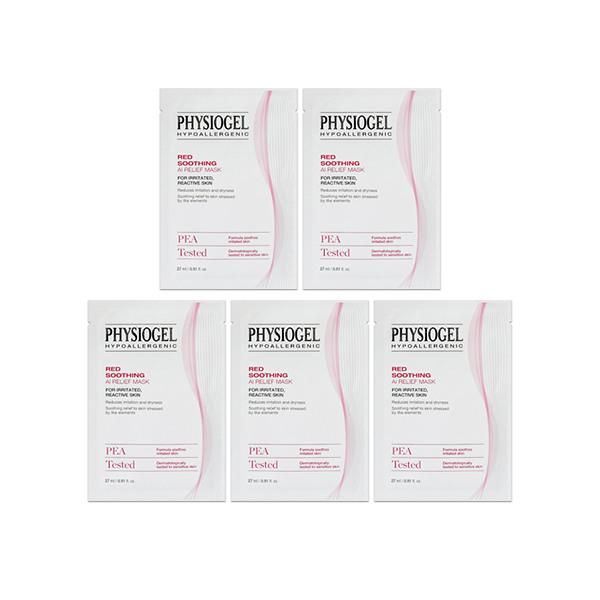 Physiogel Mask Pack Red Soothing AI Relief Mask (5 sheets) 5 masks