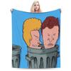 Beavis en Butthead Merchandise Deken Warm Gezellig Pluizig Plaid Dekens voor Woonkamer 50x60 Inch Meerdere Maten Dekbed