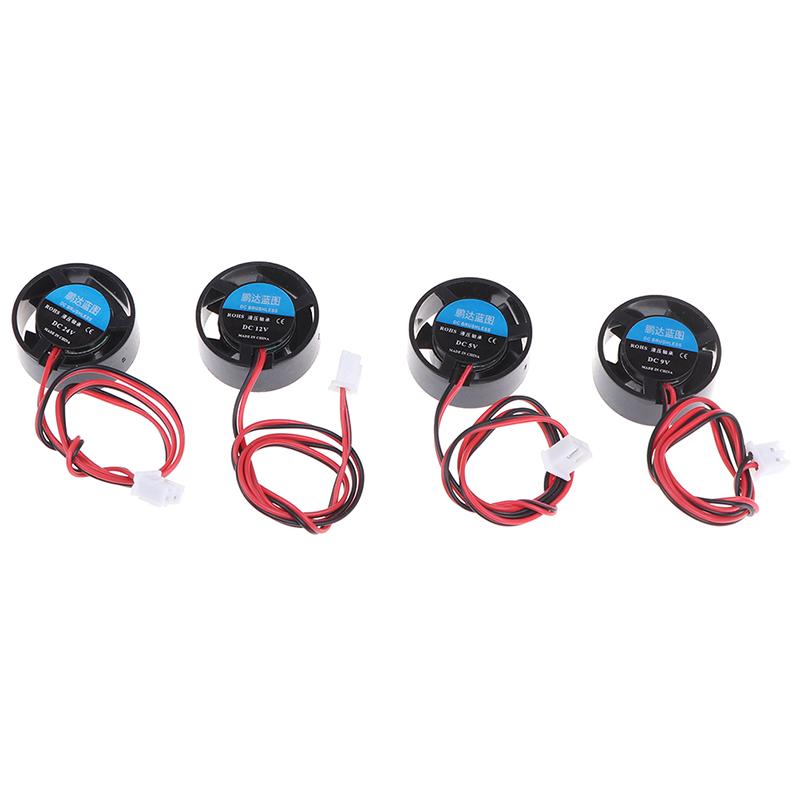 25.5X10Mm 5V 9V 12V 24V Round Mini Cooling Fan For Led Lamps Computer Radiator