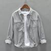 Corduroy Jacket Shirt Long-sleeved Men's Autumn Youth Hong Kong Style Loose Casual All-match Men's Shirt Jacket