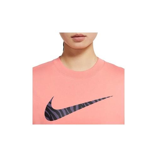 Nike Zebra Print Crewneck Long Sleeve Sweatshirt for Women in Pink