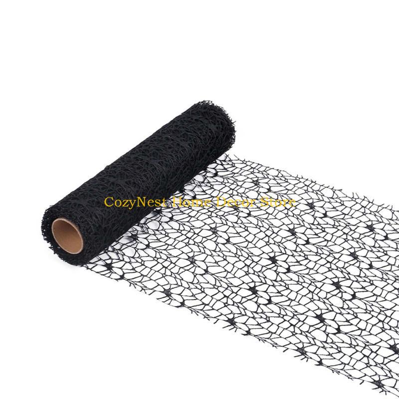 92MF Wreath Decoration Crafting Mesh Rolls Decorative Craft Decors Packaging Supplies for Artistic Holiday Embellishments
