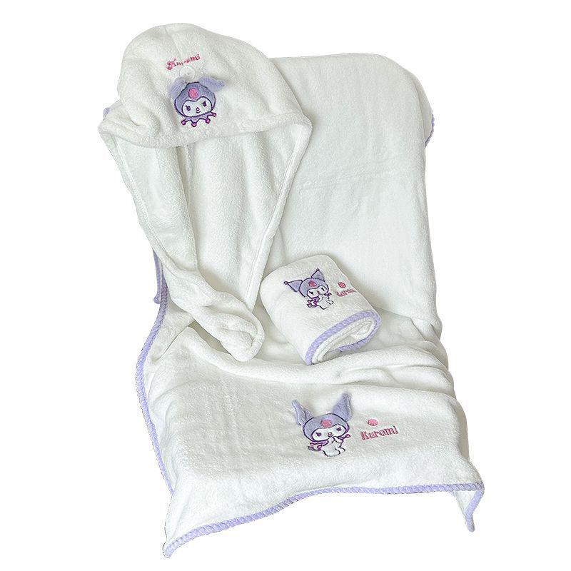 Haftowany Zestaw Ręczników Kąpielowych z Polaru Koralowego - Chłonny, Niepylący, Miękki i Wygodny Szal