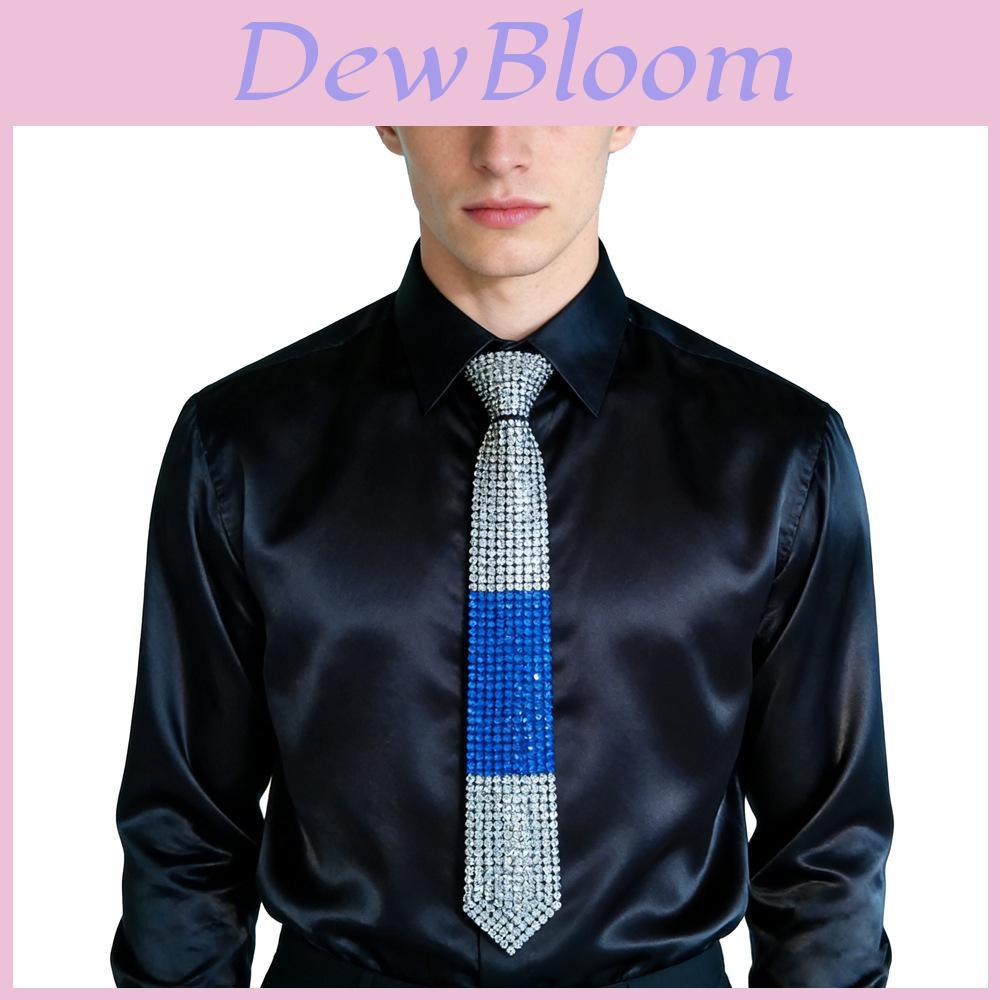 Diy Water Drill Tie Decoration With Rhinestones For Men And Women For Casual Fashion