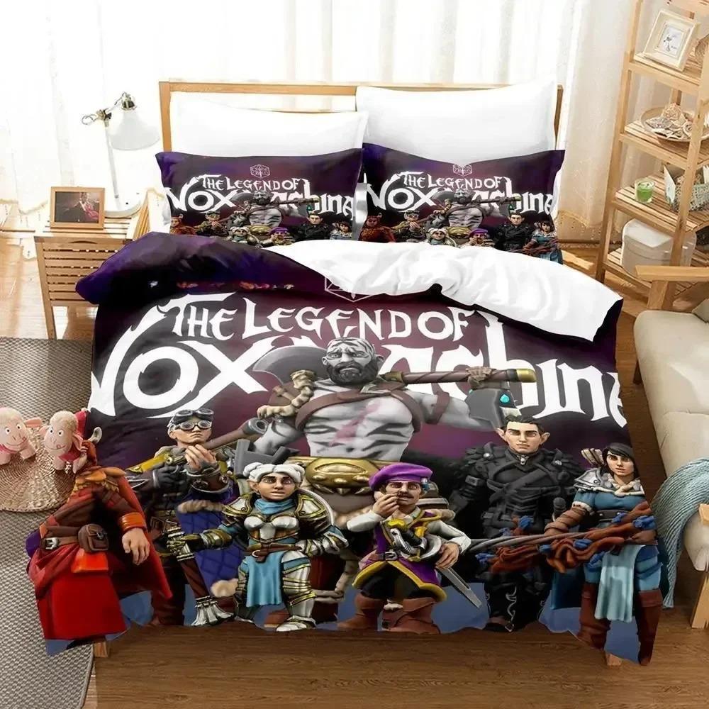 Comforter New Legend Of Vox Machina Game Bedding Set Single Twin Full Queen King Size Bed Set Adult Kid Bedroom S 3D Anime