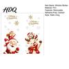 Festive Party Supplies 2Pcs Christmas Window Clings Santa Claus Elk Static Decals Reusable Glass Stickers Removable Cute Cartoon Holiday for