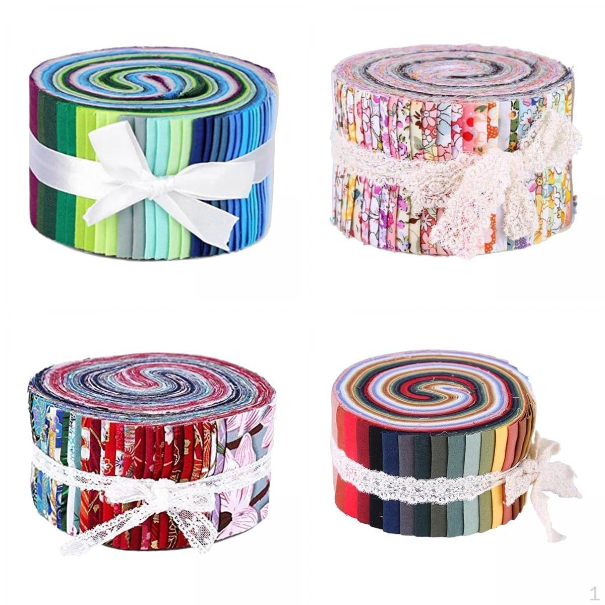 

144 Полоски Ткани для Квилтинга с Цветочным Принтом, Ткань для Пэчворка