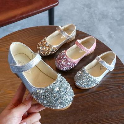Kinder Kleinkind Kleinkind Baby Mädchen Kristall Leder Einzelne Schuhe Party Prinzessin Schuhe