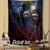 Friday the 13th DIY Wall Tapestry Hippie Flower Wall Carpets Dorm Decor Wall Art Decor