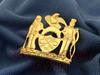 NEW YORK, USA Metal Hat Badge, Gold, Silver, No Number