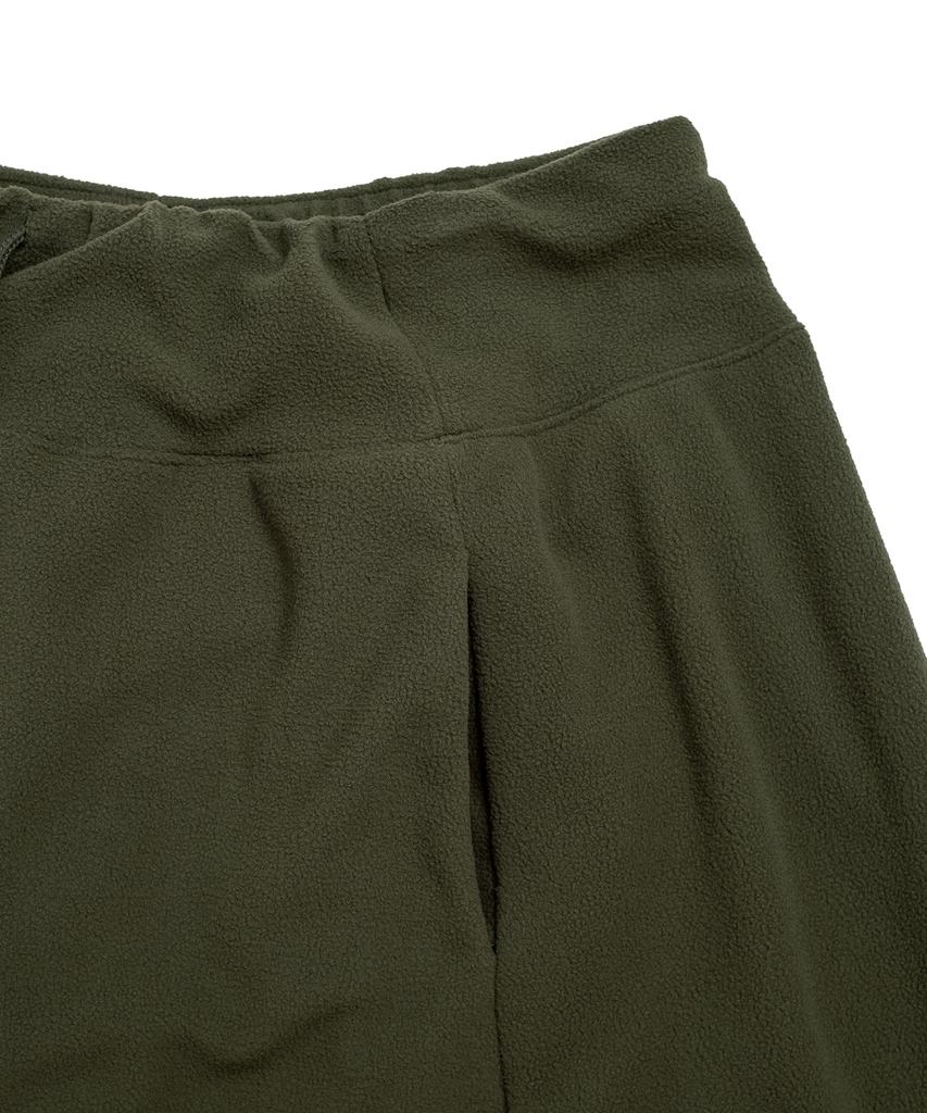 Cotton Bell Fleece Hidden-Band Balloon Skirt - Khaki