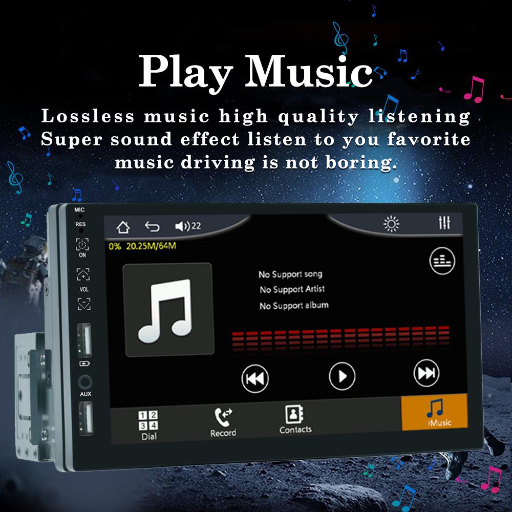 Reakosound 1 Din Car Radio 7" Universal Carplay Multimedia Player Android Auto Audio MP5 Bluetooth USB TF FM Camera Car Stereo
