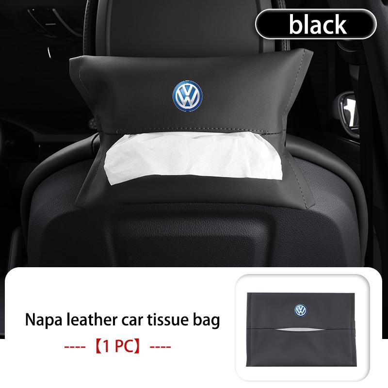 TMBCU1 Car Tissue Box Backrest Armrest Box Sun Visor Paper Bag For Volkswagen VW Scirocco Passat Polo B5 B6 B7 CC Tiguan Sharan Touran